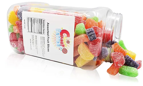 Vista 6 de Sarah's Candy Factory Rebanada de fruta surtida (5 libras en tarro)