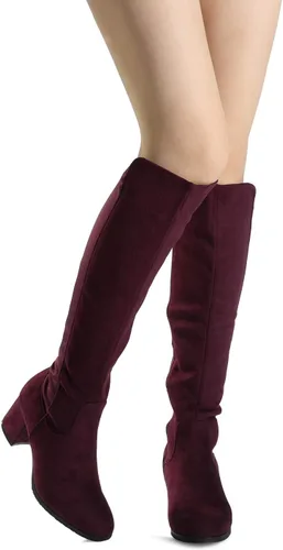 Vista 5 de DREAM PAIRS Botas a la rodilla, de tacón alto, para mujer