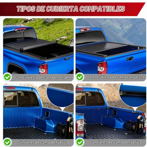 Vista 7 de SYHVU Barra de Rollo Deportiva Ajustable Universal para Cama de Camión, Barras de Rollo de Acero Inoxidable Compatibles con Dodge Ram