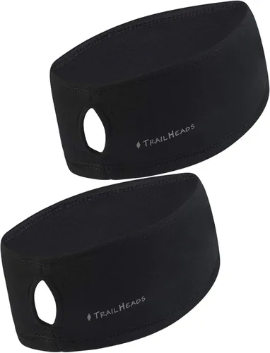 Vista 24 de TrailHeads - Diadema para mujer, diseño de cola de caballo, con banda para la oreja que absorbe la humedad, ideal para correr
