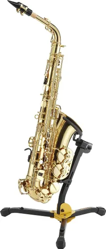 Vista 2 de Hercules Stands DS630BB Soporte para saxofón alto/tenor con agarre automático, color negro
