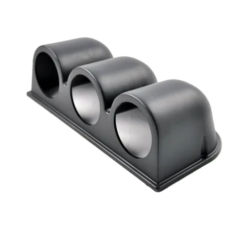 Vista 7 de E Support™ montura de 2" con un hueco para tablero para montar manómetros medidores para auto, ajuste universal, color negro Soporte universal