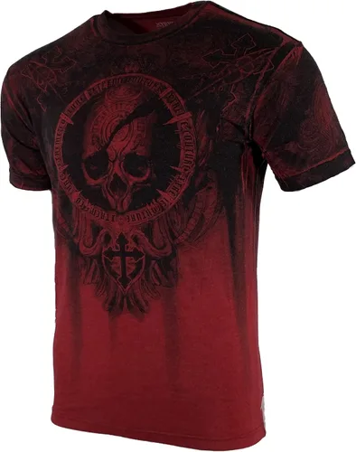 Vista 3 de Xtreme Couture Affliction Shadow Walker - Camiseta para hombre, color rojo, Rojo