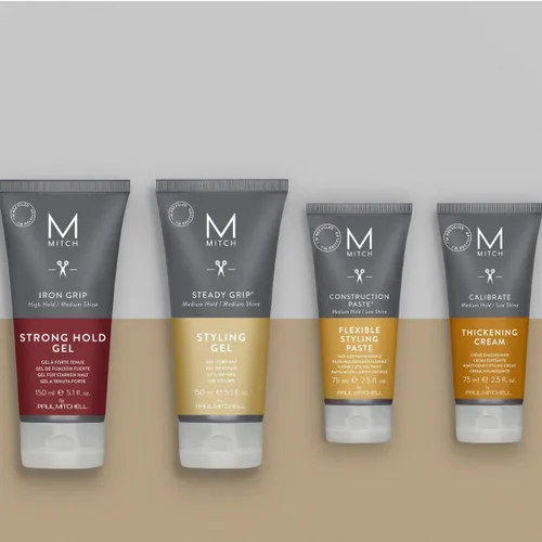 Vista 4 de MITCH by Paul Mitchell Calibrate - Crema espesante, sujeción media, bajo brillo, para todo tipo de cabello, 2.5 onzas líquidas