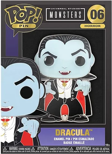 Vista 2 de Funko Pop! Pins Monstruos universales - Drácula