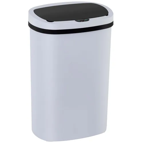 Vista 11 de BestOffice Papelera de 13 galones con tapa Papelera automática sin contacto Control de olores Diseño ovalado moderno Fácil de limpiar