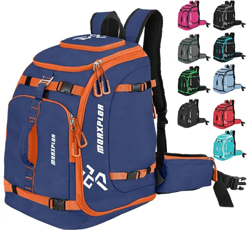 Vista 14 de MORXPLOR Ski Boot Bag - 65L Padded, Waterproof Ski Travel Backpack for Gear & Accessories
