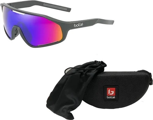 Vista 3 de bollé Shifter - Lentes de sol rectangulares para hombre y mujer + paquete con kit de gafas de diseñador iWear