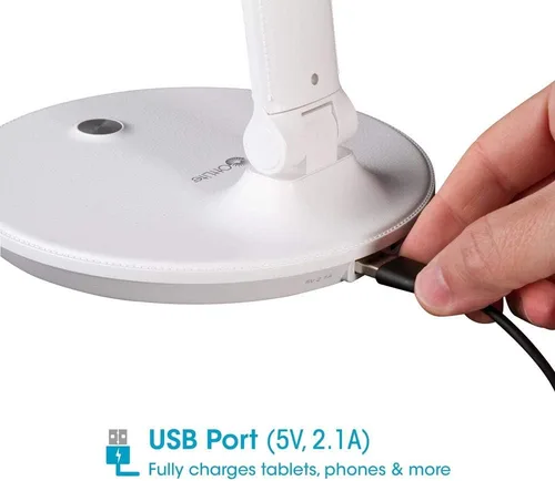 Vista 5 de OttLite Lámpara de escritorio LED Emerge con puerto de carga USB de 2.1 A