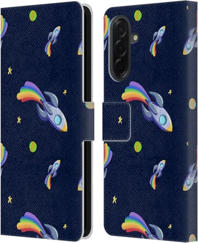 Vista 111 de Head Case Designs Officially Licensed Carla Morrow Colorful Space Dice Patterns Leather Wallet Case Compatible with Samsung Galaxy A07 4G