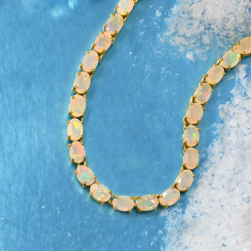 Vista 3 de Ross-Simons Gemstone Tennis Necklace in Sterling Silver