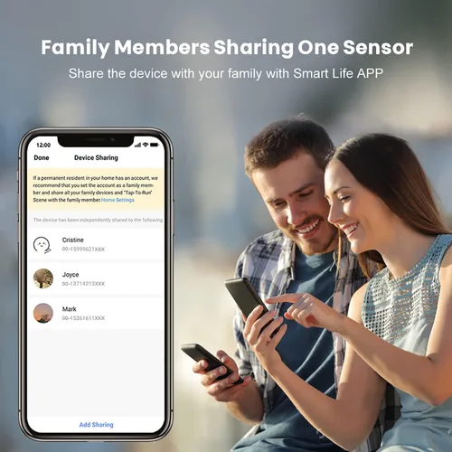 Vista 7 de Sensor de puerta WiFi: detectores inteligentes de puerta abierta/cerrada, sensor de ventana inalámbrico con alerta de notificación de aplicación
