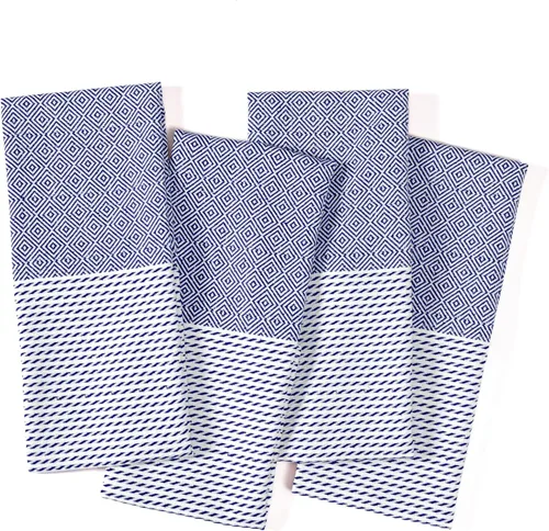 Vista 29 de TWINY threads Juego de toallas de cocina con diseño de diamante, 100% algodón, trapos grandes y trapos de lavado, absorbentes de secado rápido