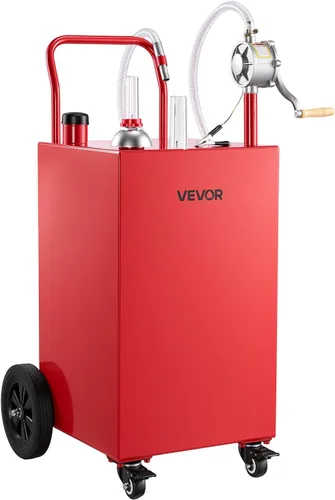 Vista 11 de VEVOR Tanque de transferencia de combustible portátil de acero al carbono Negro