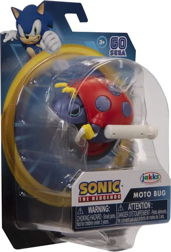 Vista 8 de Sonic The Hedgehog Figura de acción de 2.5 pulgadas Moto Bug juguete coleccionable