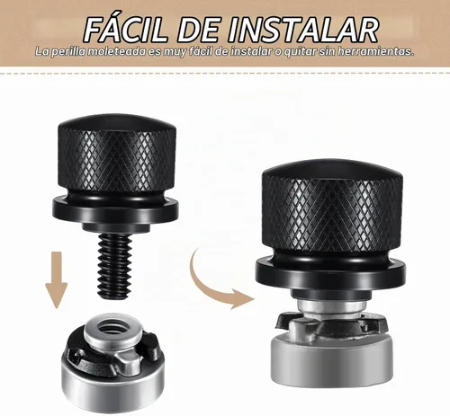Vista 3 de Therwen - 8 tuercas de tornillo de asiento compatibles con Harley Davidson