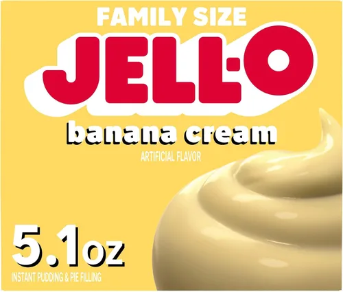 Vista 11 de Jell-O Mezcla de relleno de pudín instantáneo y pastel de crema de plátano (caja de 5.1 onzas)