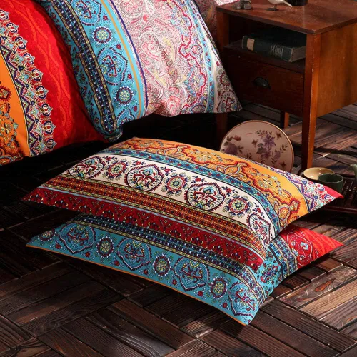 Vista 76 de ABREEZE Juego de funda de edredón tamaño individual con cierre de botón, 100% algodón egipcio, juego de ropa de cama floral de granja, color rosa, 3