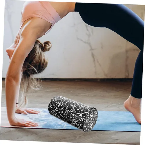 Vista 5 de Happyyami Columna de yoga de espuma suave para masaje muscular y relajación, rodillo de fitness ligero y compacto hecho de espuma duradera