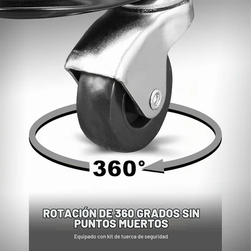 Vista 3 de Torin ATR6300B Rolling Creeper Asiento de Garaje/Taller: Taburete de Mecánico Acolchado con Almacenamiento de Bandeja para Herramientas, Negro Grande