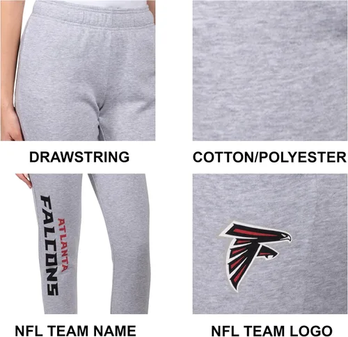 Vista 5 de Ultra Game NFL - Pantalones deportivos de vellón supersuaves para mujer Gris brezo