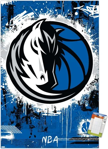 Vista 10 de Trends International NBA Dallas Mavericks - Póster de pared con logotipo Maximalist 23