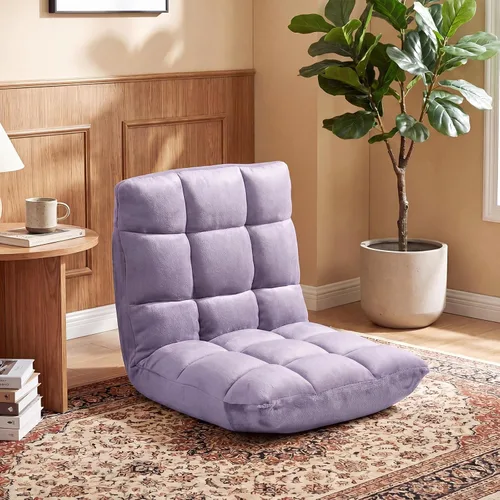 Vista 10 de Silla de piso de espuma viscoelástica con soporte de respaldo ajustable de 14 posiciones
