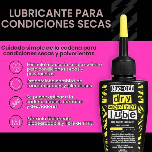 Vista 2 de Lubricante de cadena seca Muc-Off de un color, 1.7 fl oz