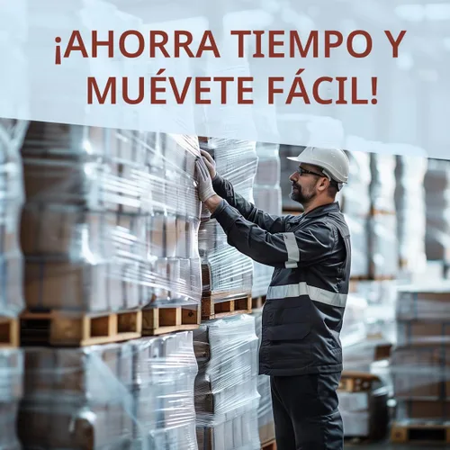 Vista 6 de Envoltura elástica resistente Envoltura retráctil de plástico transparente para mudanza y envoltura de paletas, grosor 80, rollo de 18 pulgadas x