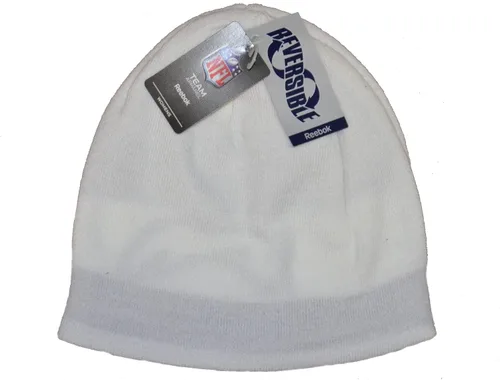 Vista 2 de Reebok Womens Cuffless Beanie Hat - NFL Ladies Football Knit Skull Cap