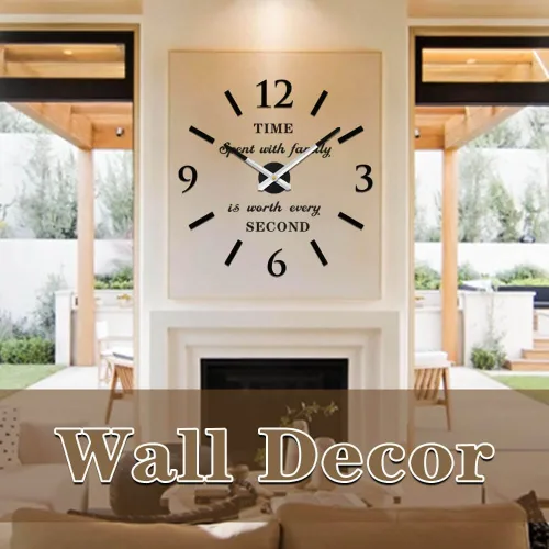 Vista 2 de VANGOLD Reloj de pared para decoración de sala de estar