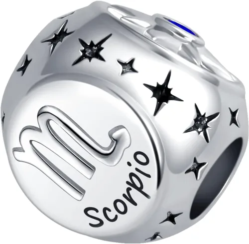 Vista 2 de 12 horóscopo, signo del zodiaco, constelaciones, piedra natal, cuentas de cumpleaños para dijes pulsera y collar