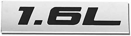 Vista 61 de 1.5L Negro/Cromo Aleación de Aluminio Auto Maletero Puerta Guardabarros Parachoques Insignia Calcomanía Emblema Cinta Adhesiva Pegatina