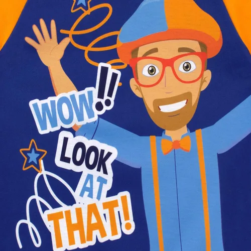 Vista 3 de Blippi Pijama corta para niño, Naranja