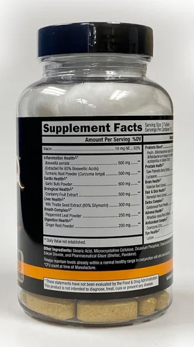 Vista 2 de CONTROLLED LABS Paquete de salud general, 45 porciones de tríada naranja, 90 unidades Orange Health IQ, 120 unidades de aceite de pescado de oximega