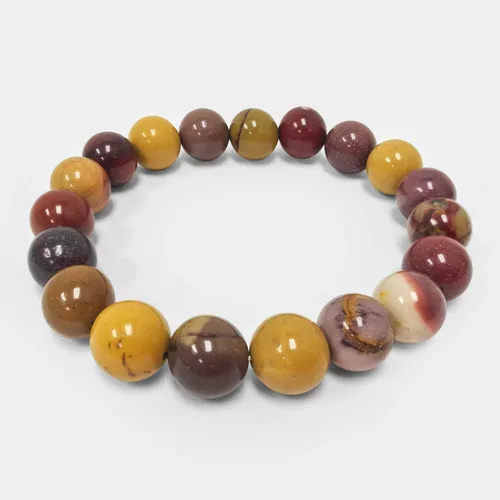 Vista 24 de Gem Avenue Handmade Round Bead Stretch Bracelet Unisex Natural Stone Beaded Jewelry for Men & Women, Elastic Wristband for Daily Wear