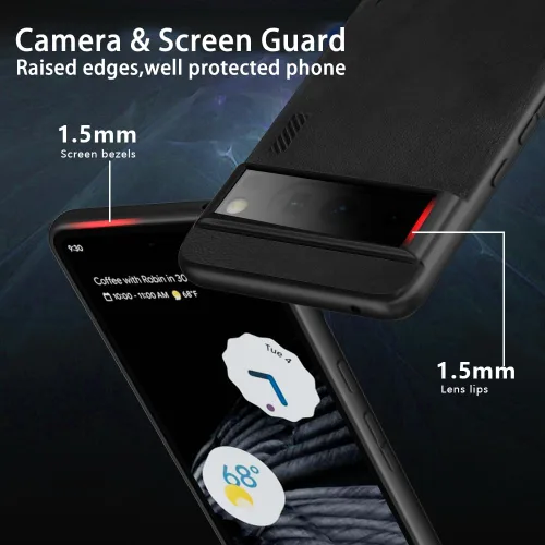 Vista 2 de X-level Funda protectora para Google Pixel 8, delgada, de doble capa, a prueba de golpes, cuerpo completo, parte trasera de policarbonato duro
