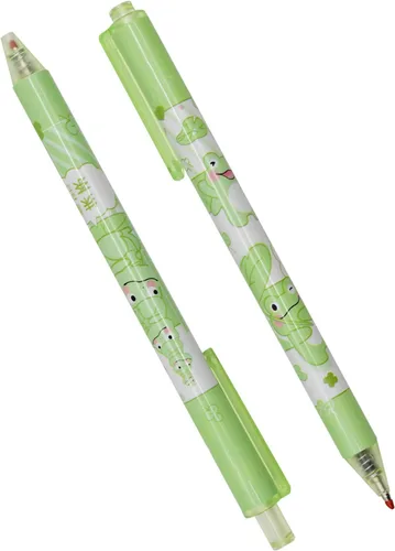 Vista 34 de Maydahui 12 unidades de bolígrafos de gel con diseño de abejas, bolígrafos de animales lindos, retráctiles, con impresión de flores, tinta negra