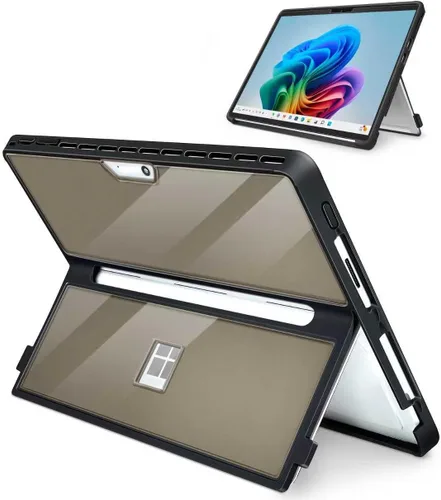 Vista 10 de Funda para Microsoft Surface Pro 11/10/9/8 de 13 pulgadas, con cubierta de stent y correa de mano, todo en uno a prueba de golpes, funda resistente