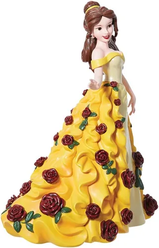 Vista 7 de Enesco Disney Showcase Botanical Beauty and The Beast Bella en vestido de baile, 4.75 pulgadas, multicolor