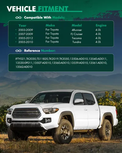 Vista 4 de SCITOO TKTO050 TK167 Juego de cadena de distribución del motor que reemplaza para Toyota Tacoma Tundra 4Runner FJ Cruiser 4.0L