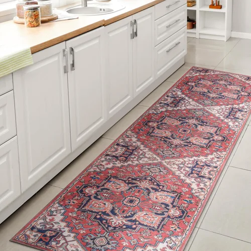 Vista 9 de JONATHAN Y Alfombra circular lavable a máquina de 2 x 8 pies, medallón grande adornado Cirali para sala de estar, dormitorio, cocina, oficina, fácil