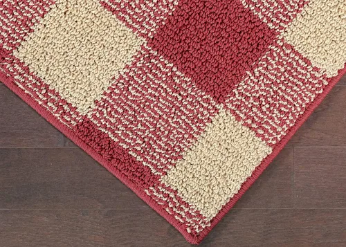 Vista 4 de Garland Rug Country Living Buffalo - Alfombra a cuadros de 5 pies x 7 pies, para interiores y exteriores, diseño geométrico, resistente a