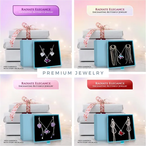 Vista 7 de Style Smith Butterfly Pendant Necklace - Cute Dainty necklaces for your Women, Mom, Daughter, Wife, Ladies, Teen girls, Sister, Friends, Mother