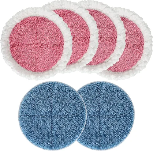 Vista 8 de Almohadillas eléctricas para fregonas pesadas redondas de 7.28 pulgadas, almohadillas giratorias para limpieza de suelos (paquete de 4)