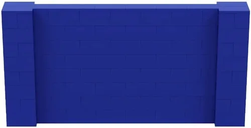 Vista 235 de EverBlock Kit de pared de 5 x 4 pies Bloques de construcción modulares Sistema de pared para edificios, pantallas y estructuras Divisor