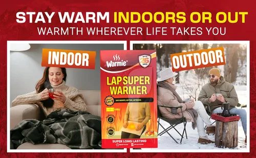 Vista 9 de Warmie Super Warmer for Lap & Body Air‑Activated, Long‑Lasting Wider Size for Maximum Coverage All‑Natural, Odorless, Steady Heating for Cold