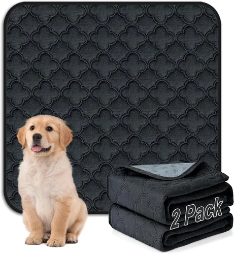Vista 9 de FunFurry Forro lavable para jaula de conejillo de indias, paquete de 4 almohadillas reutilizables y lavables, ropa de cama impermeable para Azul