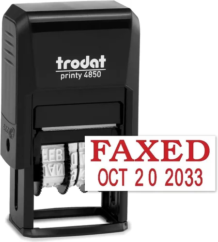 Vista 36 de Trodat 4850 - Sello de fecha con sello autoentintado aprobado, tinta negra