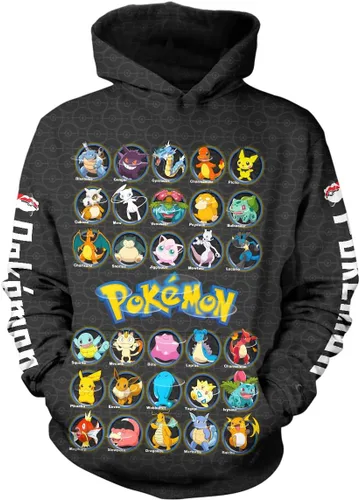 Vista 4 de Eciuyok Anime Hoodie 3D Printed Kids Game Pocket Pullover Jogger Sweatshirt for Boys and Girls